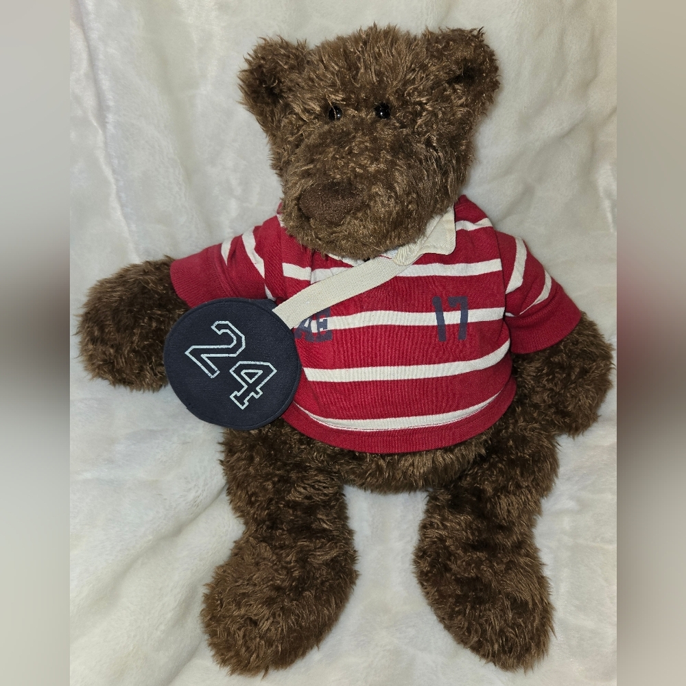 Rosco The Rugby Bear American Eagle With Duffel by Gund